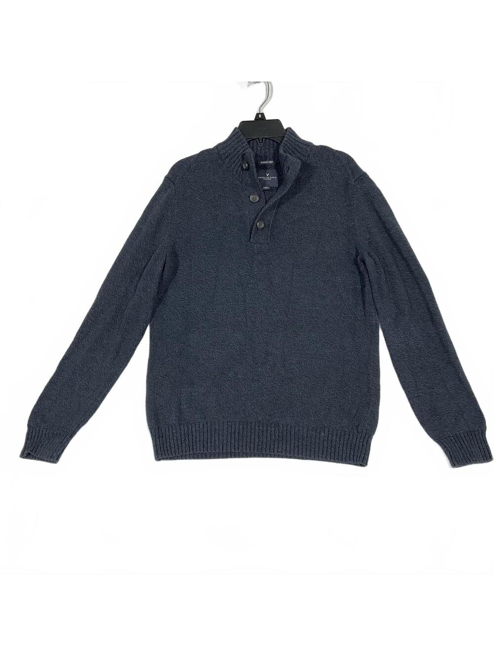 American Eagle Seriously Soft Navy Blue Pullover Sweater Medium b29